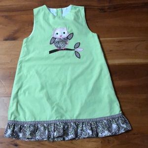 Candyland size 5 fully lined owl dress